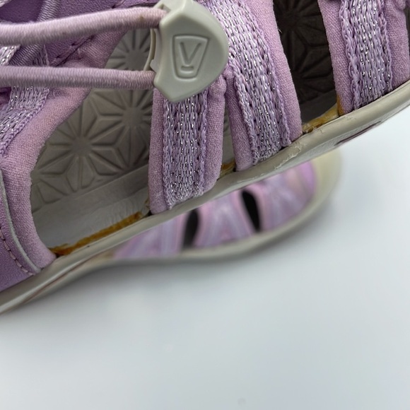 Keen Washable Girls Shoes Sandals SZ 2 Purple Sparkly - Picture 7 of 12